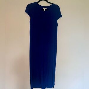 Jessica Simpson lightweight knit dress cap sleeve, dark blue size L